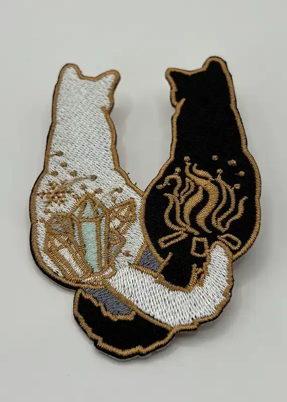 Populär - Black & White Cat Patch
