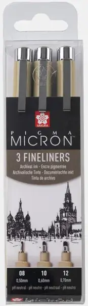 Pigma Micron 3 Fineliners Set | Fabrikspris