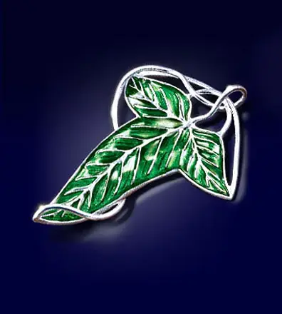 Fabrikspris - Elven Leaf Brooch (silver plated)