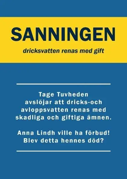Lågt pris | Sanningen dricksvatten renas med gift