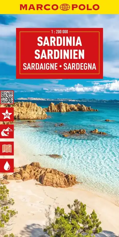 Sardinia Marco Polo Map - Premiumkvalitet