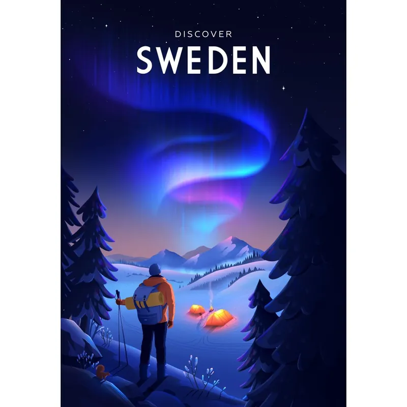 Fabrikspris | Vykort Discover Sweden