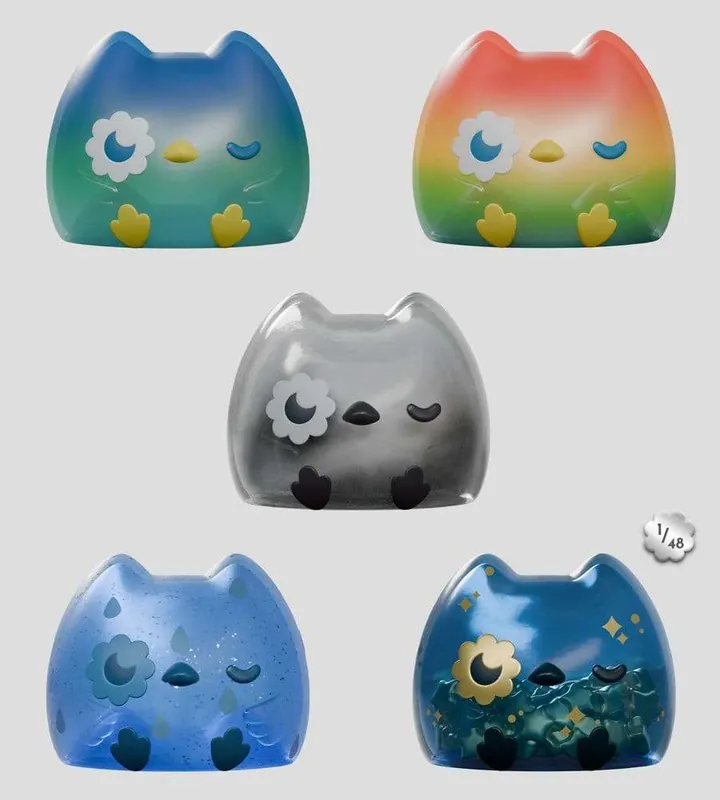 Stackable Kairos Mini Figures S1 3 cm Blind Box Display (4) - Precis inkommet